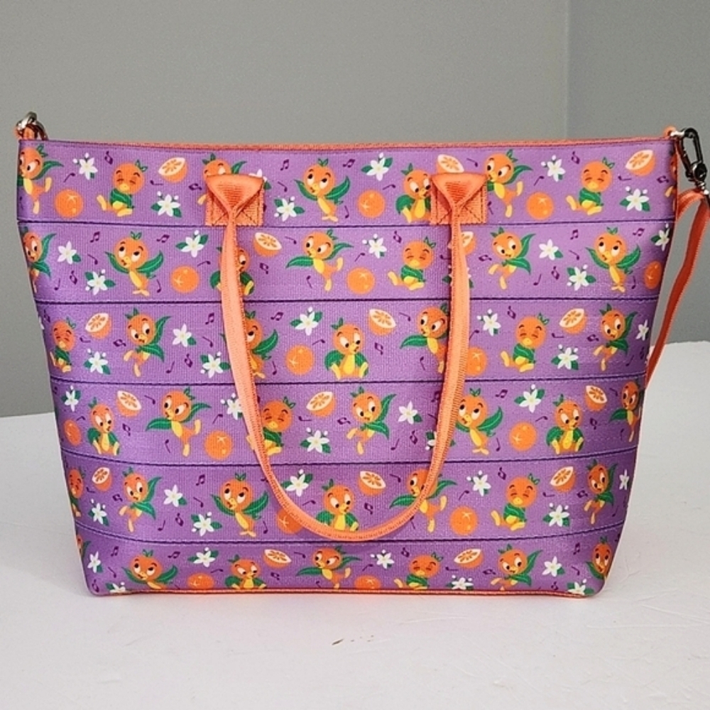 HARVEYS SEATBELT WALT DISNEY WORLD 50th ANNIVERSARY ORANGE BIRD STREAMLINE TOTE - Picture 7 of 8